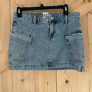 Princess Polly Cargo Denim Mini Skirt size 6